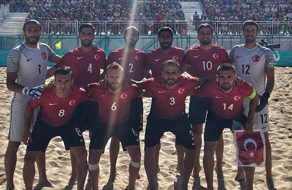 Turkey finished the first stage of the Euro Beach Soccer League 2018