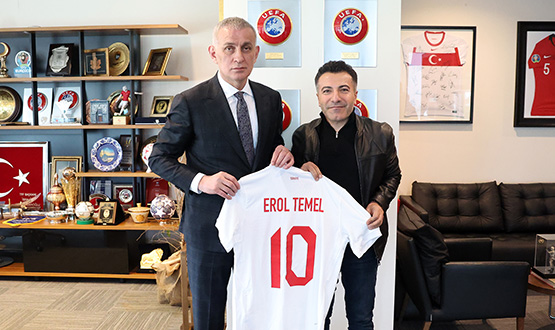 Erol Temel'den TFF Bakan Hacosmanolu'na Ziyaret