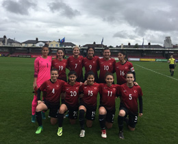 Womens U19 beat Republic of Ireland:   2-0