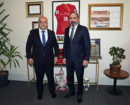 Erc�ment Ta�demir�den, TFF Ba�kan Vekili Mecnun Otyakmaz�a Ziyaret