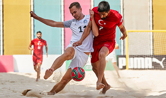 Estonya'y yenen Plaj Futbolu Milli Takmmz, Avrupa'da ilk 10 iinde