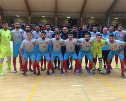 Futsal Milli Takm, Danimarkaya 5-4 yenildi