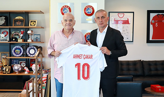 Ahmet akar'dan, TFF Bakan Hacosmanolu'na Ziyaret