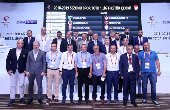 Spor Toto 1. League 2018-2019 season fixtures drawn